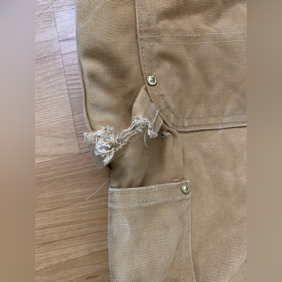 🏷️Vintage Carhartt Double-Knee Insulated Workwear Overalls (36x30) - Picture 8 of 11